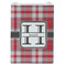 Red & Gray Plaid Jewelry Gift Bag - Matte - Front