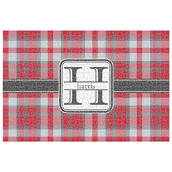 Red & Gray Plaid 1014 pc Jigsaw Puzzle (Personalized)