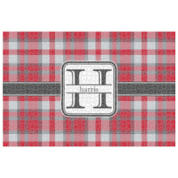 Red & Gray Plaid Jigsaw Puzzle - 1000-piece (Personalized)