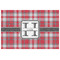 Red & Gray Plaid Jigsaw Puzzle 1014 Piece - Front