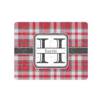 Red & Gray Plaid Jigsaw Puzzles (Personalized)