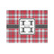Red & Gray Plaid 500 pc Jigsaw Puzzle (Personalized)