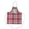 Red & Gray Plaid Kid's Aprons - Medium Approval