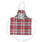 Red & Gray Plaid Kid's Apron - Medium (Personalized)