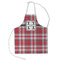 Red & Gray Plaid Kid's Apron - Small (Personalized)