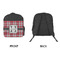 Red & Gray Plaid Kid's Backpack - Approval