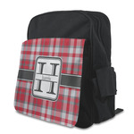 Red & Gray Plaid Preschool Backpack (Personalized)