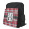 Red & Gray Plaid Kid's Backpack - MAIN