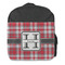 Red & Gray Plaid Kids Backpack - Front