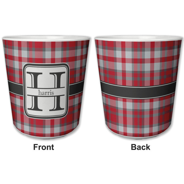 Red & Gray Plaid Kids Cup - APPROVAL