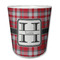 Red & Gray Plaid Plastic Tumbler 6oz (Personalized)