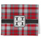 Red & Gray Plaid Kitchen Towel - Poly Cotton - Folded Half