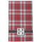 Red & Gray Plaid Kitchen Towel - Poly Cotton - Full Front