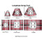 Red & Gray Plaid Lamp Sizing Chart