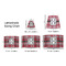 Red & Gray Plaid Lampshade Sizing Chart