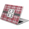 Red & Gray Plaid Laptop Skin - Custom Sized (Personalized)