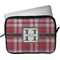 Red & Gray Plaid Laptop Sleeve (13" x 10")
