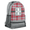 Red & Gray Plaid Backpack (Personalized)