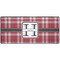 Red & Gray Plaid 3XL Gaming Mouse Pad - 35" x 16" (Personalized)