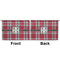 Red & Gray Plaid Large Zipper Pouch Approval (Front and Back)