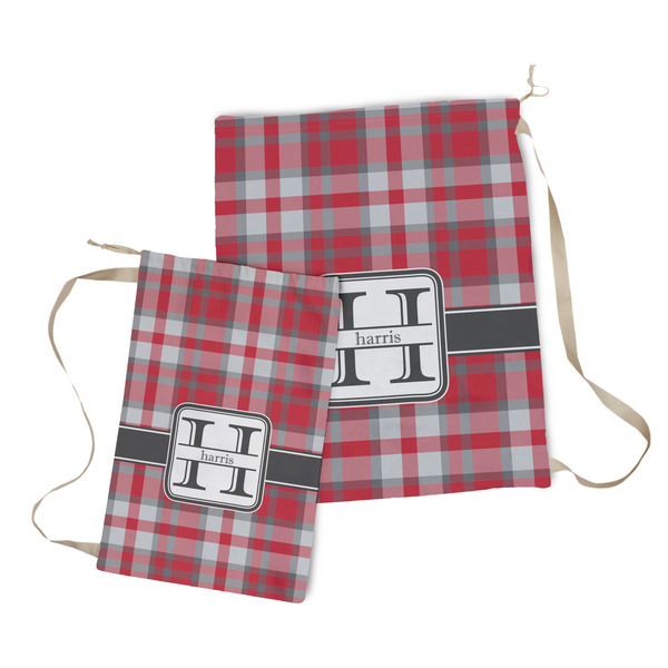 Red & Gray Plaid Laundry Bag - Both Bags