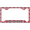Red & Gray Plaid License Plate Frame - Style C
