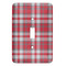 Red & Gray Plaid Light Switch Cover (Single Toggle)