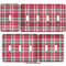 Red & Gray Plaid Light Switch Covers all sizes