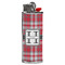 Red & Gray Plaid Lighter Case - Front