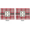 Red & Gray Plaid Linen Placemat - APPROVAL (double sided)