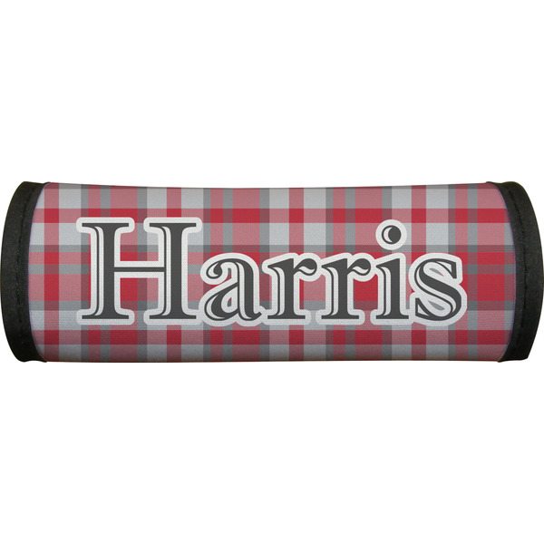 Red & Gray Plaid Luggage Handle Wrap