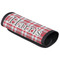 Red & Gray Plaid Luggage Handle Cover (Personalized)