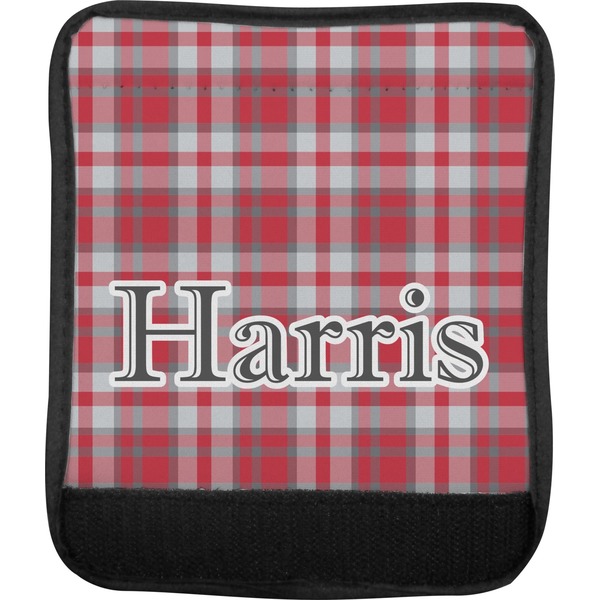 Red & Gray Plaid Luggage Handle Wrap (Approval)