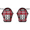 Red & Gray Plaid Lunch Bag - Front and Back
