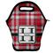 Red & Gray Plaid Lunch Bag - Front