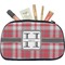 Red & Gray Plaid Makeup Bag Medium