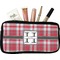 Red & Gray Plaid Makeup / Cosmetic Bags (Select Size)