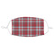 Red & Gray Plaid Mask1 Adult Small