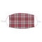 Red & Gray Plaid Adult Cloth Face Mask - Standard