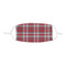Red & Gray Plaid Kid's Cloth Face Mask - XSmall
