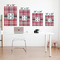 Red & Gray Plaid Matte Poster - Sizes