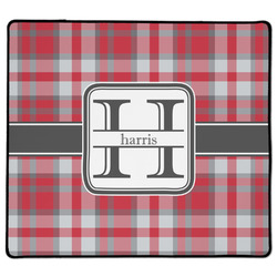 Red & Gray Plaid XL Gaming Mouse Pad - 18" x 16" (Personalized)