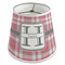 Red & Gray Plaid Poly Film Empire Lampshade - Angle View
