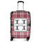Red & Gray Plaid Medium Travel Bag - With Handle