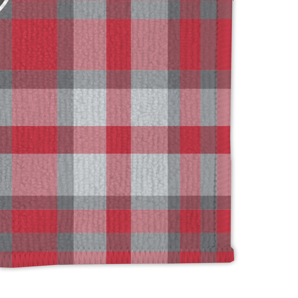 Red & Gray Plaid Microfiber Dish Rag - DETAIL
