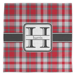 Red & Gray Plaid Microfiber Dish Towel (Personalized)