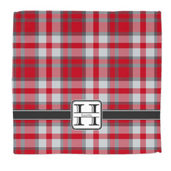 Red & Gray Plaid Microfiber Dish Rag (Personalized)