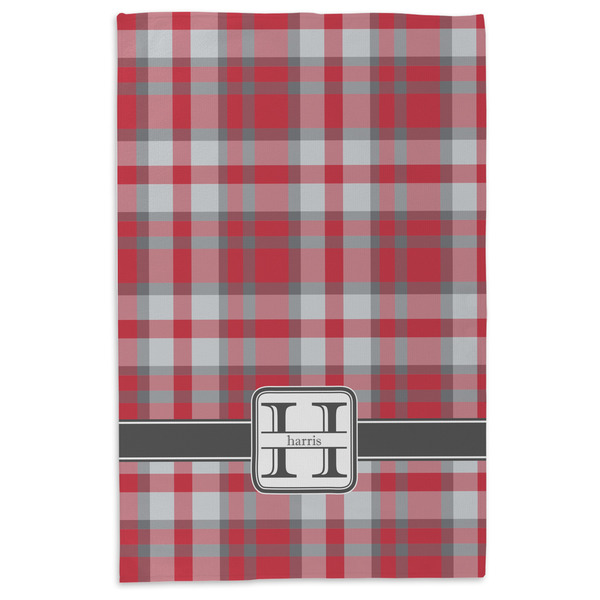 Red & Gray Plaid Microfiber Dish Towel - APPROVAL
