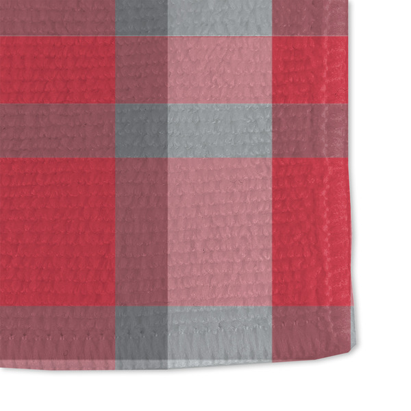 Red & Gray Plaid Microfiber Dish Towel - DETAIL