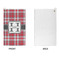 Red & Gray Plaid Microfiber Golf Towels - APPROVAL